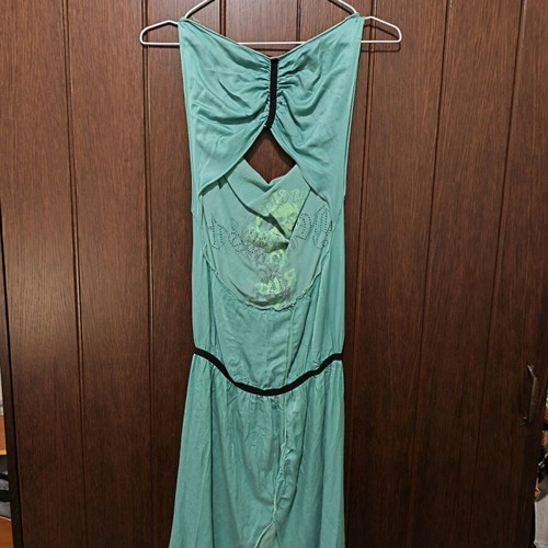 Velluto rosso dress turquoise like new, size S