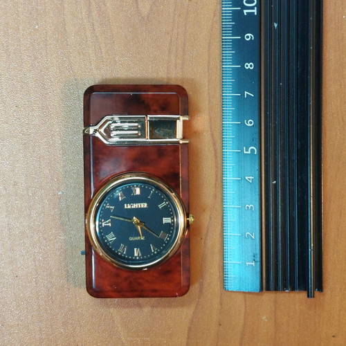 Gas Lighter with Clock New