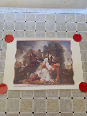 Decorative print The death of Lambros Tzavellas 50x35 cm new