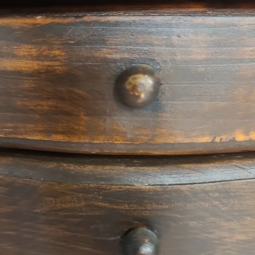 Vintage wooden jewelry box with 4 drawers