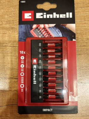 Einhell Impact screwdriver bits set 10 pieces 50 mm new