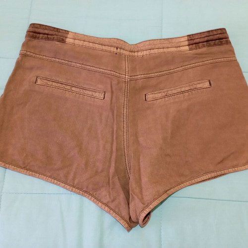 Women's shorts used, green khaki, size M