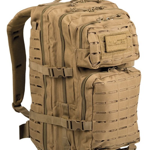 Mil-Tec US Coyote Laser Cut Assault Tactical Backpack new