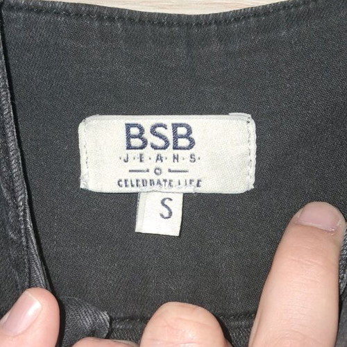 BSB black overall skirt size S like new