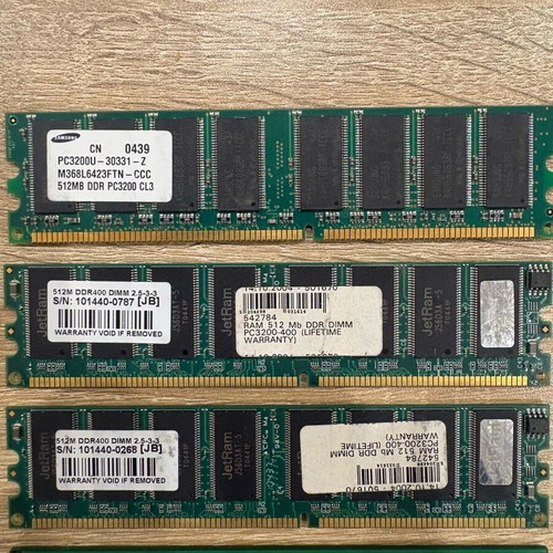 Πακέτο μεταχειρισμένων μνημών RAM 11 τεμαχίων IBM, Kingston HyperX, Samsung