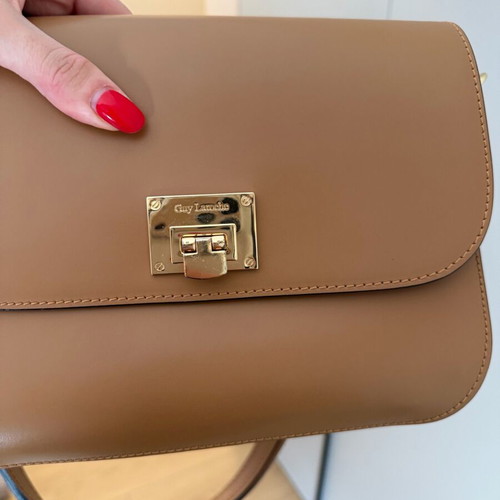 Guy Laroche crossbody bag like new, beige and brown