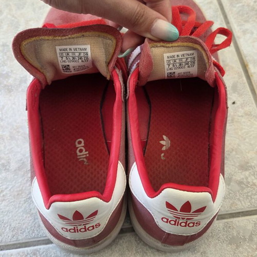 Adidas Campus red women's sneakers size 38.5 used