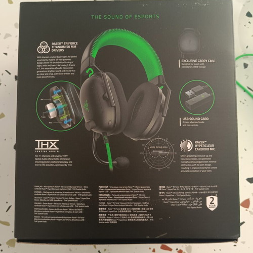 Razer BlackShark V2 Special Edition gaming headset used, excellent condition