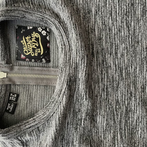 Superdry Mini Dress New, Size 38, Grey