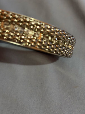 Gianniotiko bracelet like new, steel with rhinestones silver