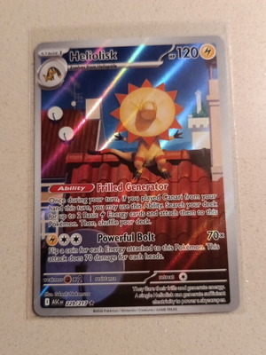 Heliolisk Pokémon card Ascended heroes 229/217 new