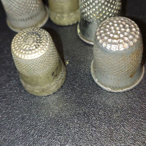 Thimbles used for sewing, pack of 5 pieces
