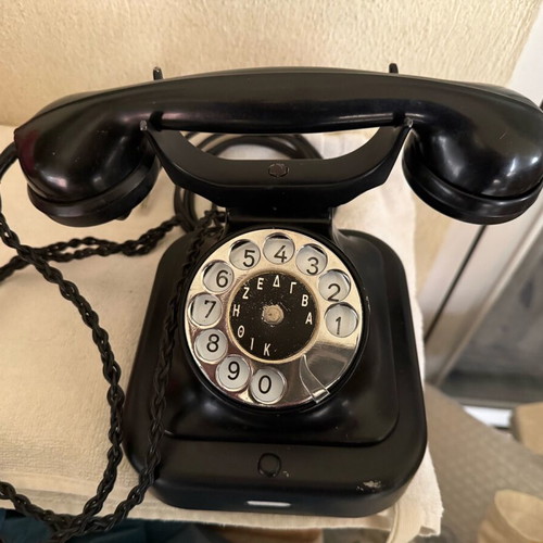 Siemens iron telephone 1930 used, functional