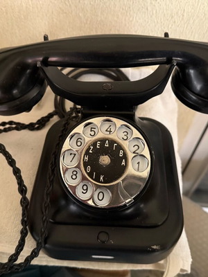 Siemens iron telephone 1930 used, functional