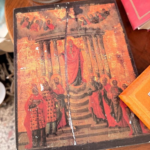 Religious items lot, vintage for iconostasis and gifts