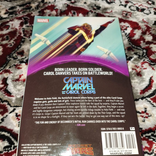 Warzone Captain Marvel and the Carol Corps comic book used