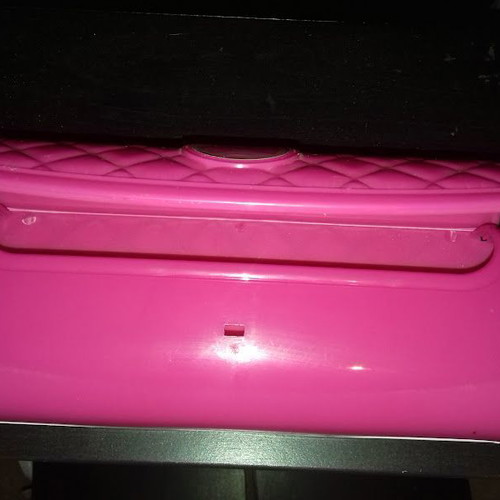 Children's bag cosmetic case used, plastic, pink and red