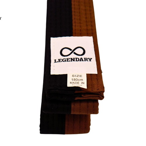 Legendary martial arts belt black/brown new