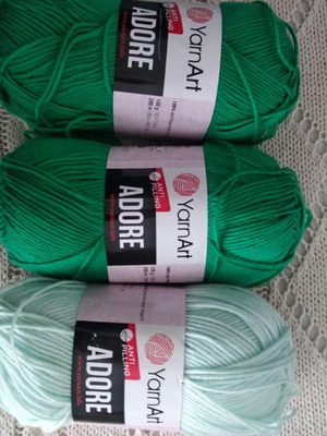 Knitting yarn set of 3 skeins new, very soft, 100% acrylic