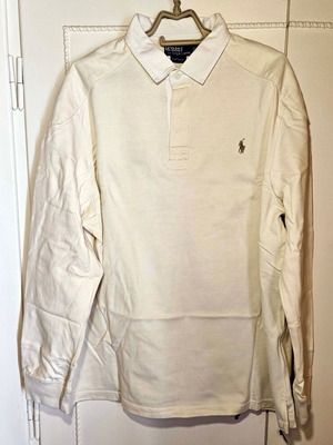 Polo Ralph Lauren men's rugby shirt cream/off-white size XXL like new