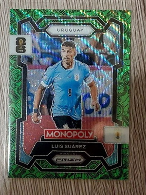 Panini Prizm Monopoly World Cup 2026 Luis Suarez Uruguay green card new