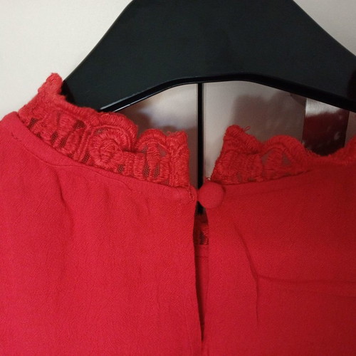 Marks & Spencer red blouse used, size medium
