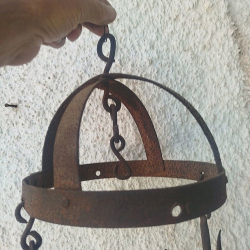 Forged iron tool used, collectible kantari scale