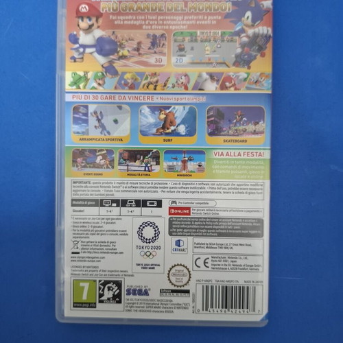 Mario & Sonic Tokyo Olympics Nintendo Switch game