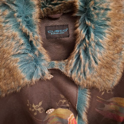 Custo Barcelona coat like new, size M, blue and brown