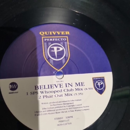 Quivver Believe In Me vinyl used