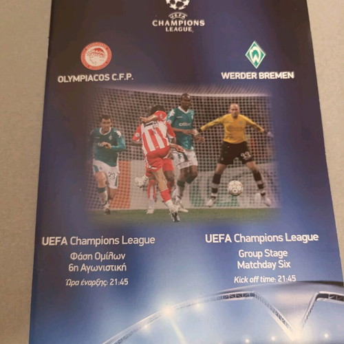 Olympiacos European programs like new, pack of 11