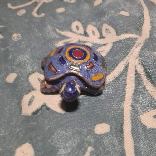 Cloisonné turtle 5×6cm new
