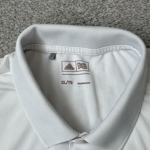Adidas Golf Solid polo shirt used, XL, white