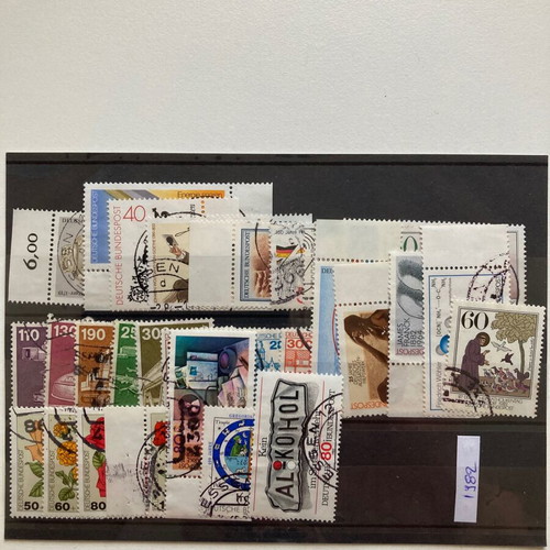 Germany used complete stamp series 1982