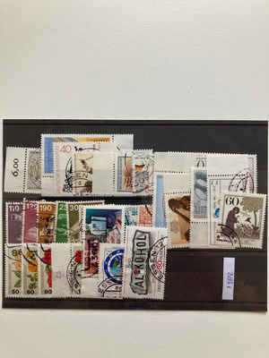 Germany used complete stamp series 1982