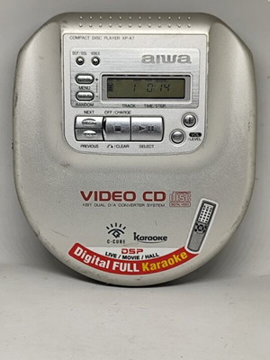 Aiwa XP-K7 Portable CD-Video CD & Karaoke Player like new