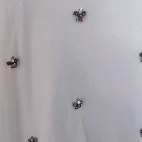 Zara blouse with jewel details white like new, sizes S and M
