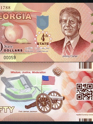 Αμερική 50 Dollars 2014 4th State Carter Polymer Fantasy καινούργιο