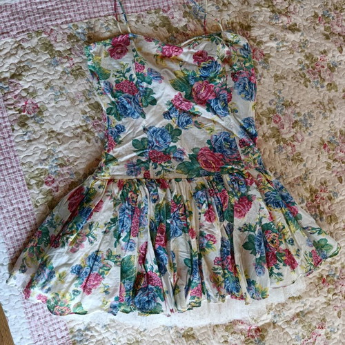 Floral summer dress with tulle like new