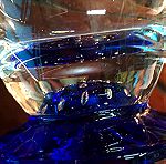 Vintage 40 ετών Bormioli Rocco Ιταλικά Σετ από 6 Ποτήρια με μπλε απόχρωση και υπέροχη τεχνοτροπία με φυσαλίδες…Αμεταχείριστα με τις ετικέτες στο κουτί τους!