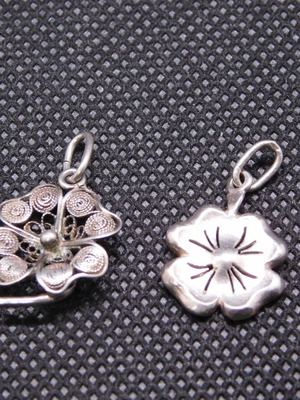 Silver pendants lucky charms 925, like new, set of 2
