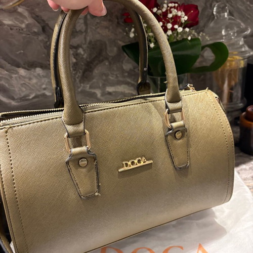 Doca shoulder bag new, medium size, olive with strap