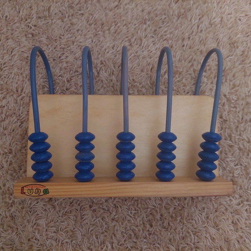 Wooden abacus like new with free educational toy
