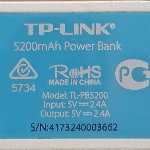 TP-LINK Power Bank 5200mAh like new