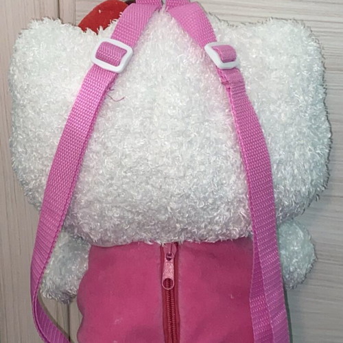 Hello Kitty backpack like new, white and pink