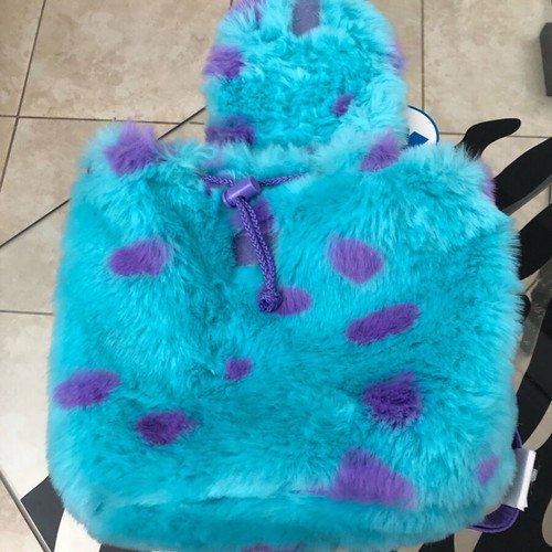 Monsters Inc Sully Soft Furry school bag and wallet set new