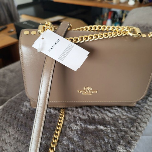 Coach Klare Dark Stone crossbody bag new, gray beige
