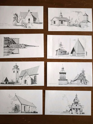 Collectible Luleå Churches Set 1978 like new, Sweden