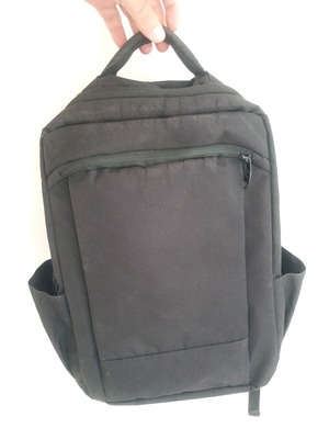 Artisti Italiani backpack used, suitable for laptop transport, black