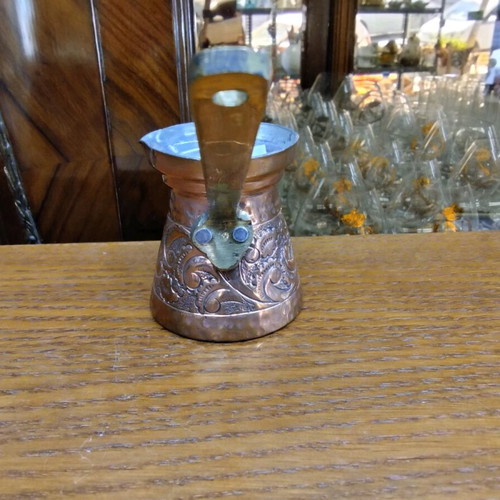 Handmade brass coffee pot new with iron handle for brewing coffee